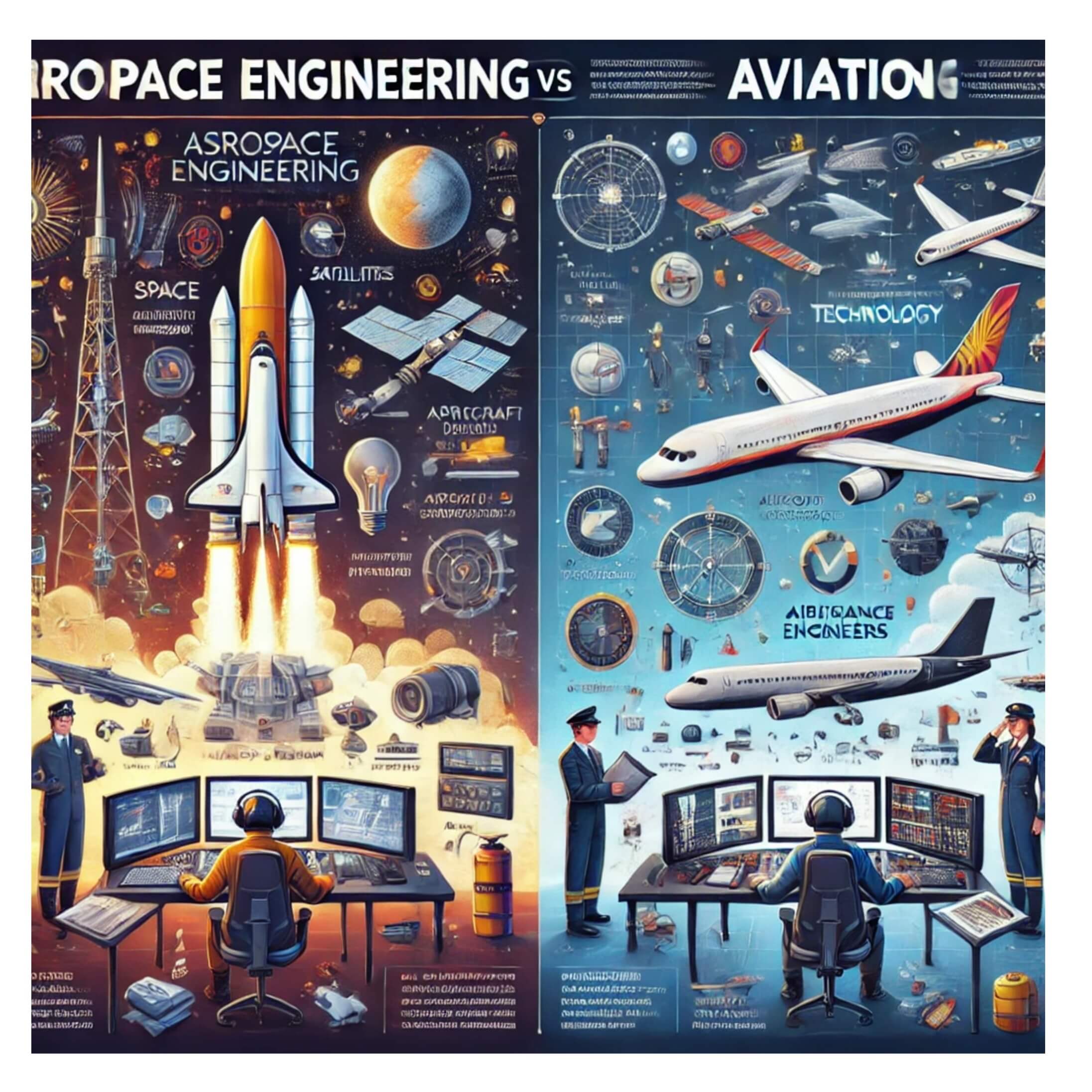 تفاوت رشته هوانوردی و هوافضا