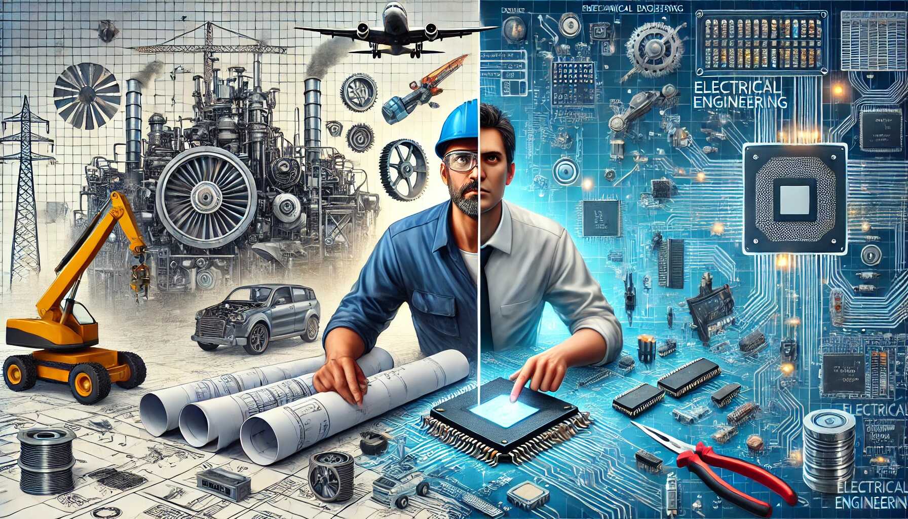 تفاوت رشته مکانیک و برق